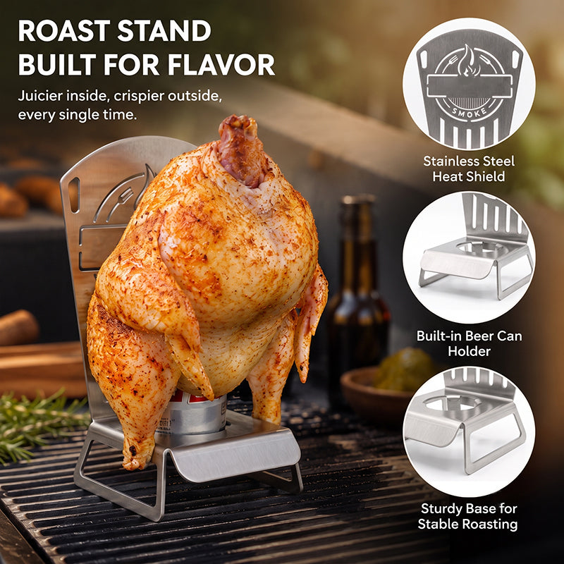 🍗 Le support à poulet ultime en canette de bière – Un poulet juteux et une peau croustillante ! 🍺🔥