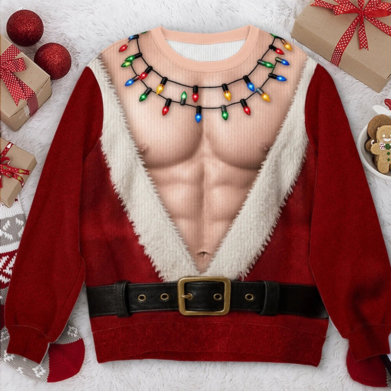 🎅😂 Le t-shirt de Noël dont tout le monde se souviendra — T-shirt à manches longues Père Noël humoristique