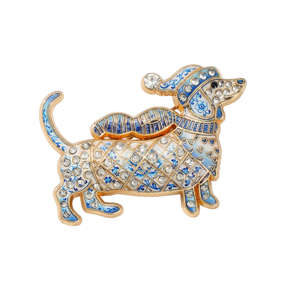 🐶 Broche en forme de teckel en édition limitée | Adorable broche en forme de teckel