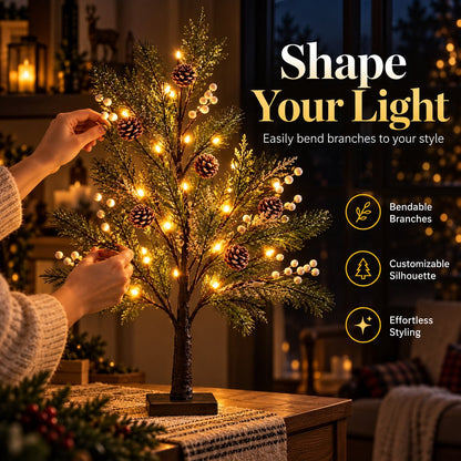 🎄💡 Arbre lumineux à LED – Une élégance naturelle pour toutes les saisons 🌿✨