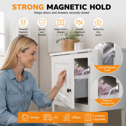 🧲✨ Fermeture magnétique pour porte – Astucieuse, résistante et invisible !