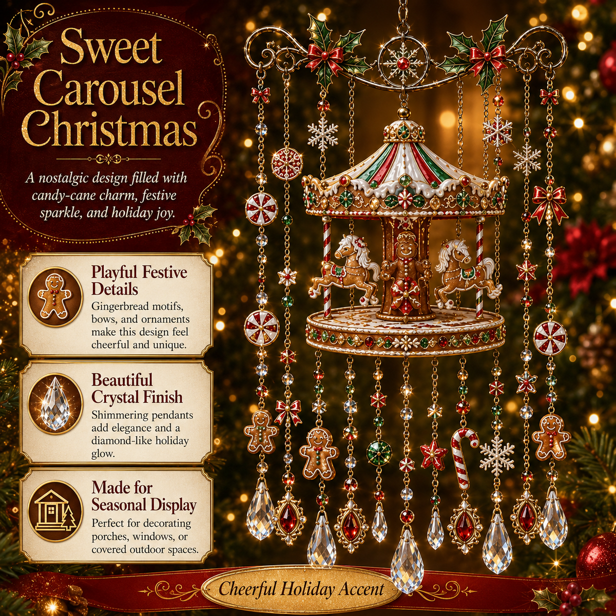 🎄 PROMOTION ! Carillon de Noël magique ❤️
