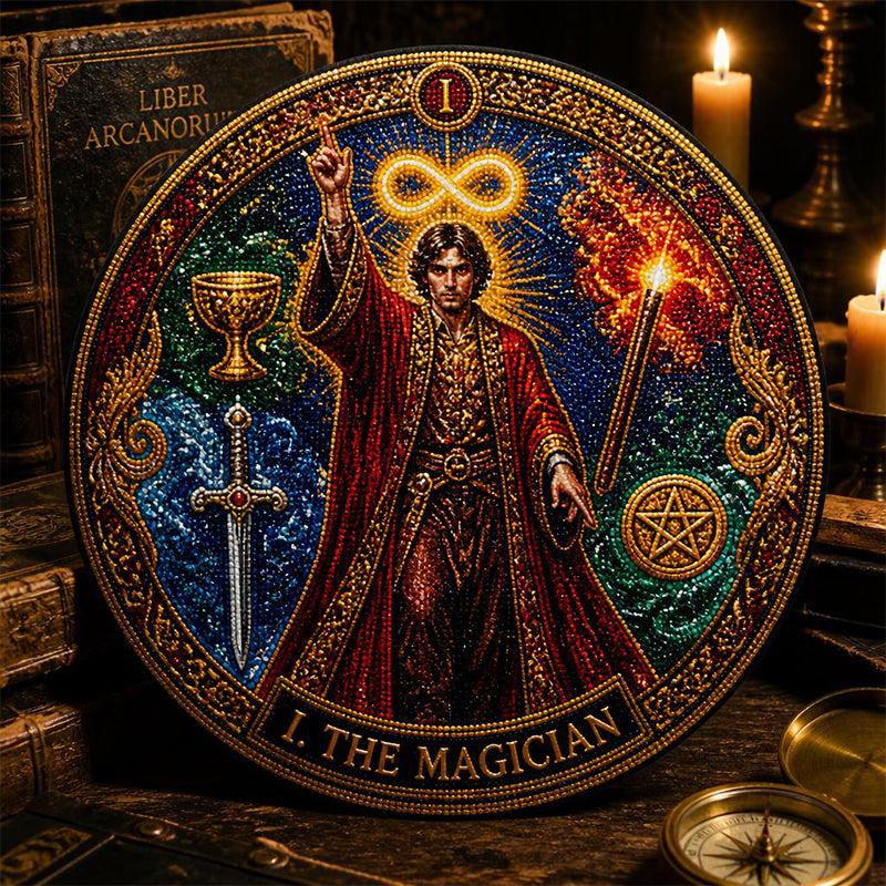 🧘‍♀️ Découvrez votre lumière sacrée : l'art du tarot en diamants avec le Grand Arcane 🌘