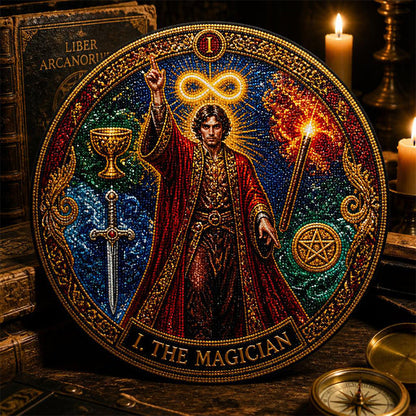 🧘‍♀️ Découvrez votre lumière sacrée : l'art du tarot en diamants avec le Grand Arcane 🌘