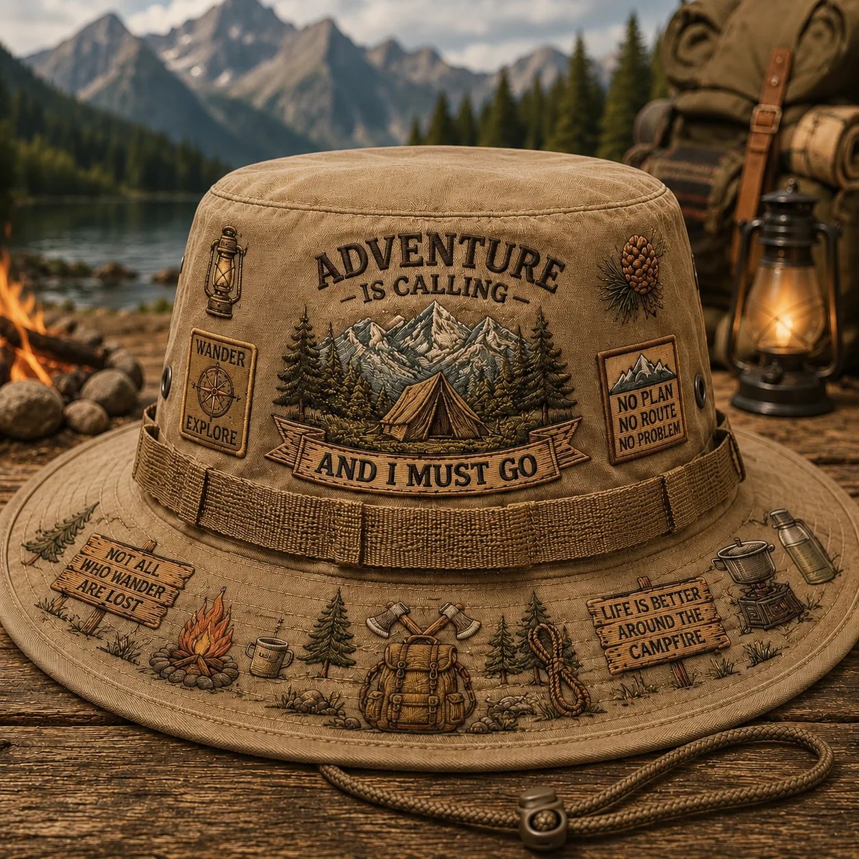 🌲L'aventure, c'est un art de vivre – Chapeau Boonie
