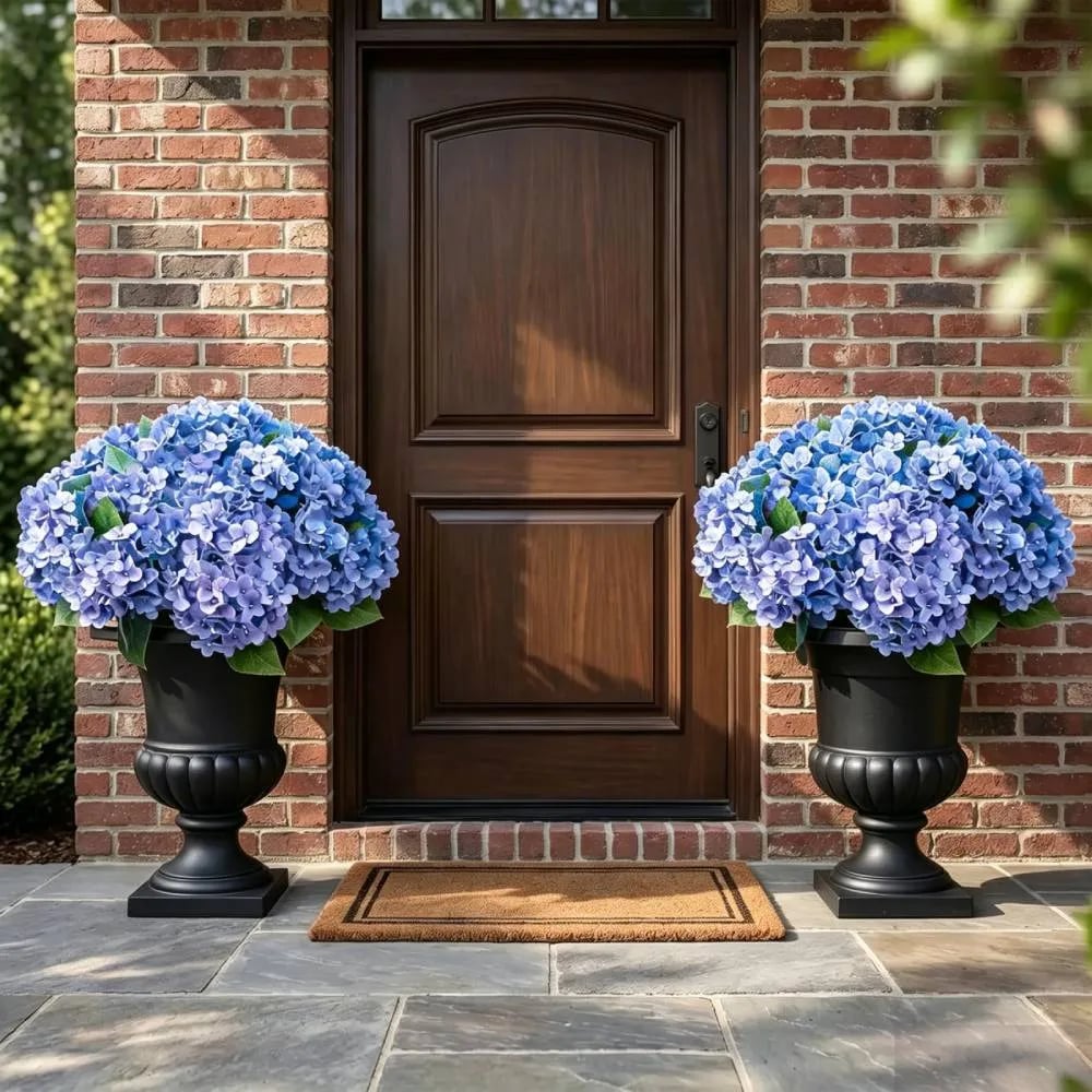 🌼Hortensias artificiels d'extérieur – résistants aux UV, imperméables et résistants au vent💐🌸