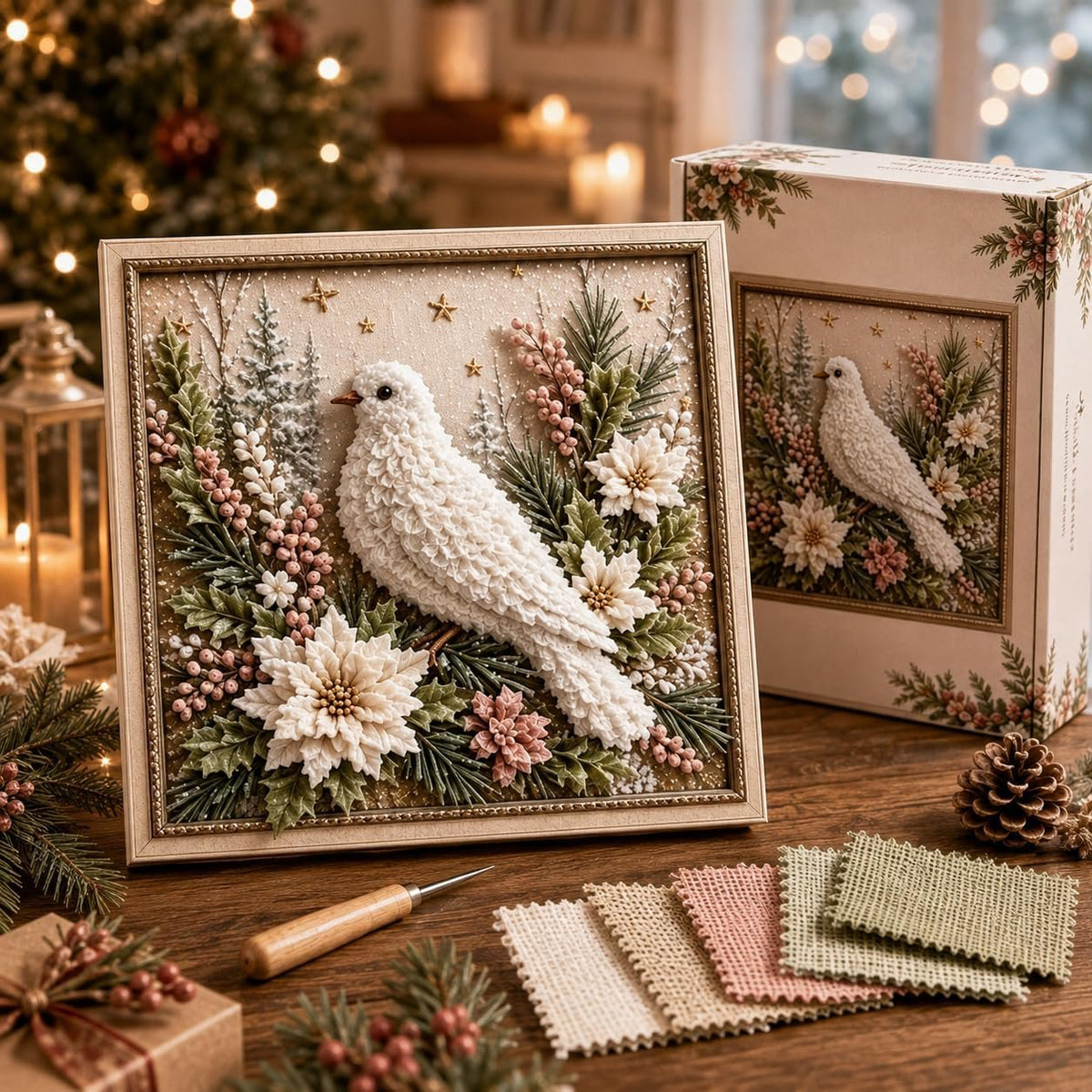 🎁🎅 Kit de tampons de Noël en 3D pour tissu