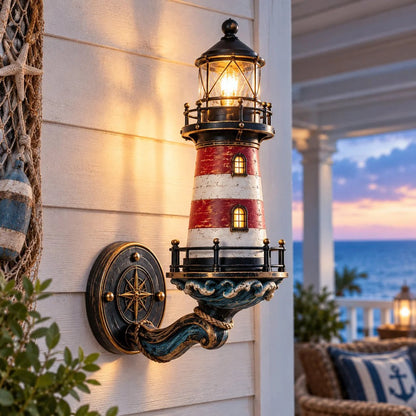 ⚓✨ Applique murale vintage Phare côtier – Faites entrer la mer chez vous !