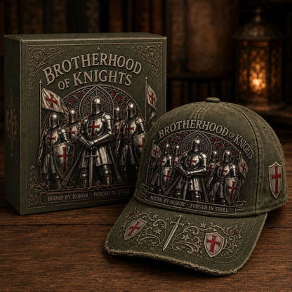 ⚔️ Liés par l'honneur, forgés dans l'acier – Casquette des Templiers 🛡️🔥