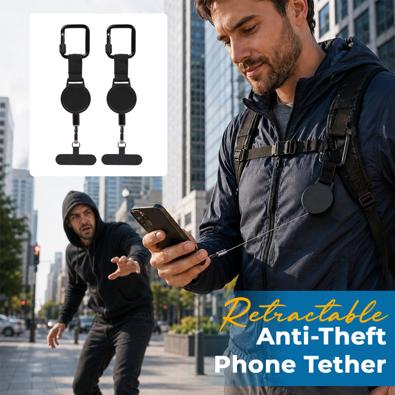 🛡️ Sangle antivol rétractable pour votre téléphone – Protégez votre appareil lors de vos déplacements