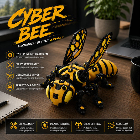 🐝 Une abeille infatigable : cette figurine mécanique apporte une touche de fantaisie à votre espace de travail ! 🛠️