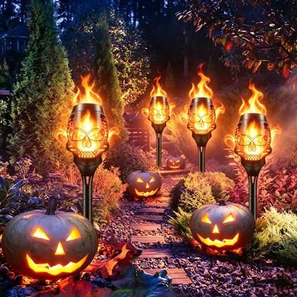🔥Réduction pour réservation anticipée d'Halloween : 50 % DE RÉDUCTION🔥Lumière de fée en forme de crâne à énergie solaire pour Halloween💀