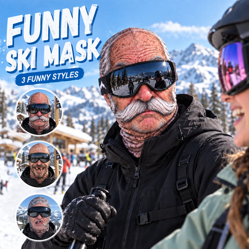 🎁😂 Masque de ski drôle et réaliste – Le cadeau idéal pour les amateurs d'hiver ! ⛄