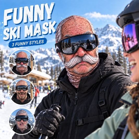 🎁😂 Masque de ski drôle et réaliste – Le cadeau idéal pour les amateurs d'hiver ! ⛄