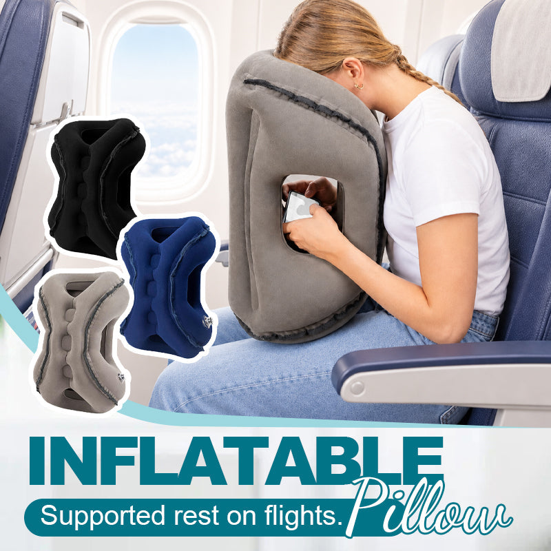 ✈️😴 Opblaasbaar Vliegtuigkussen – Meer Comfort & Ontspanning Tijdens Lange Vluchten