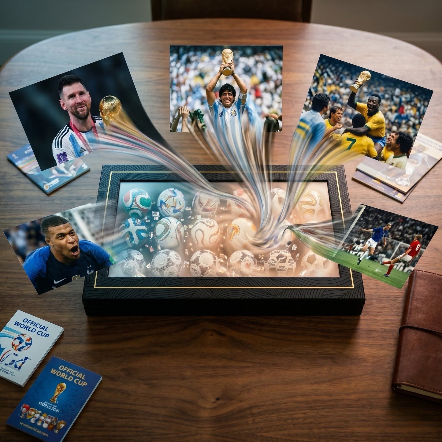 🎁50 % de réduction🔥😱🏆 56 ans de gloire : lot de mini-ballons de foot fabriqués à la main ! (1970–2026)⚽️