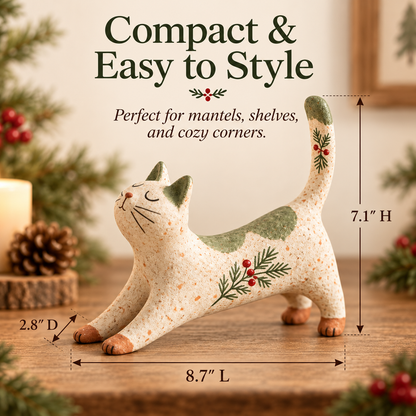 🐈🎄 Chaton de Noël de la forêt – un petit compagnon forestier très sympathique pour votre maison de vacances