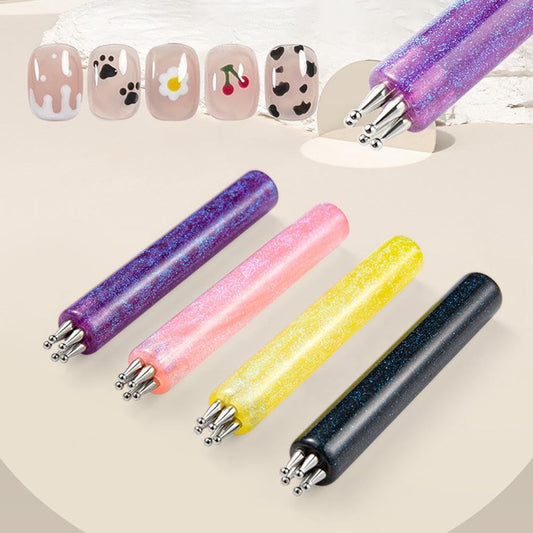 💅🌸 Stylo à pois 5 points pour les ongles – Créez des fleurs parfaites en une seule pression ! ✨💖