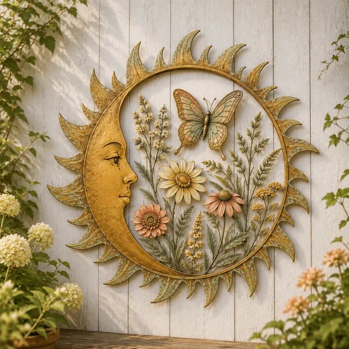 🌞 Collection de décorations murales  Vintage Sun Garden