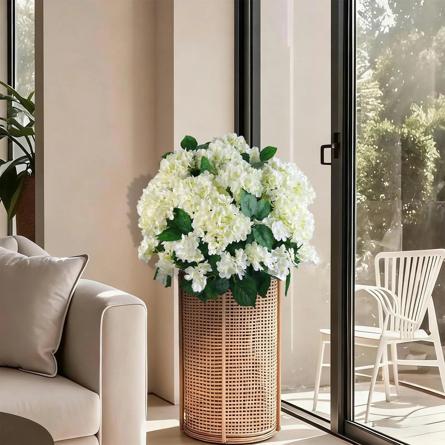 🌼Hortensias artificiels d'extérieur – résistants aux UV, imperméables et résistants au vent💐🌸