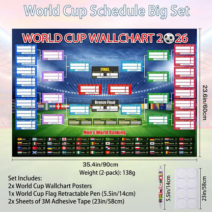 🗓️ ⚽ Lot d'affiches de la Coupe du monde 2026 — Ne manquez aucun match !