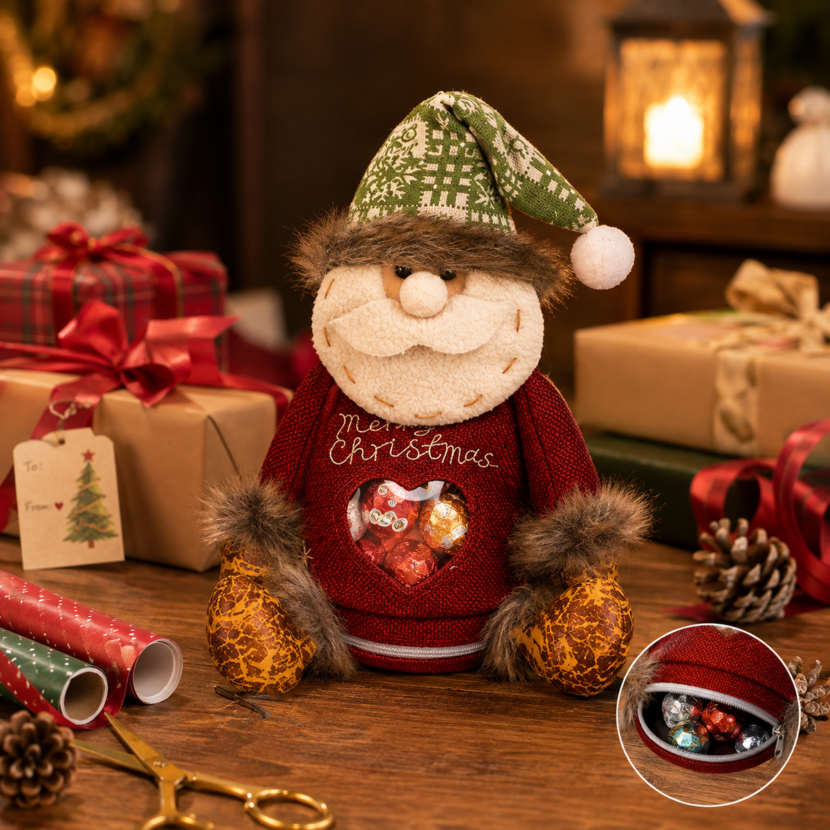 🎉🎅Sachets cadeaux de Noël à fermeture éclair🎁