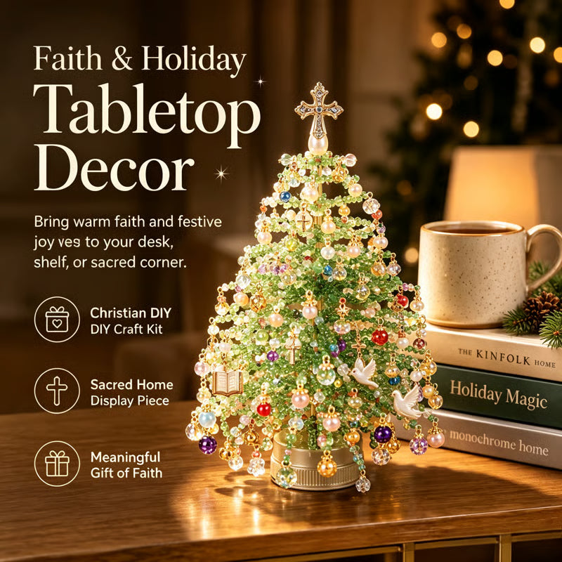 🎄 Kit de bricolage pour sapin de Noël en perles – Créez votre propre décoration de Noël scintillante ! ✨🎁