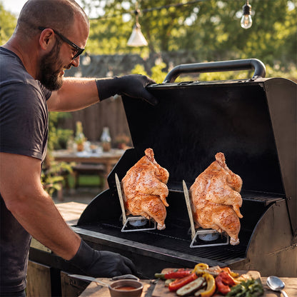 🍗 Le support à poulet ultime en canette de bière – Un poulet juteux et une peau croustillante ! 🍺🔥
