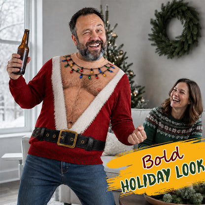 🎅😂 Le t-shirt de Noël dont tout le monde se souviendra — T-shirt à manches longues Père Noël  humoristique