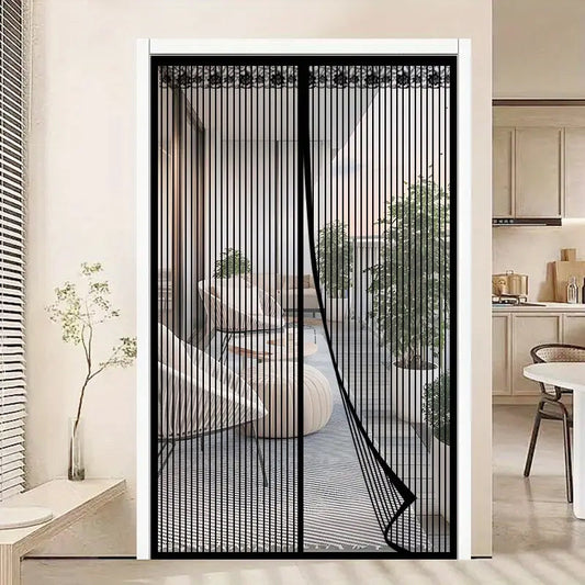 🪟🦟 Magic Mesh Summer Magnetic Mosquito Screen Door Curtain