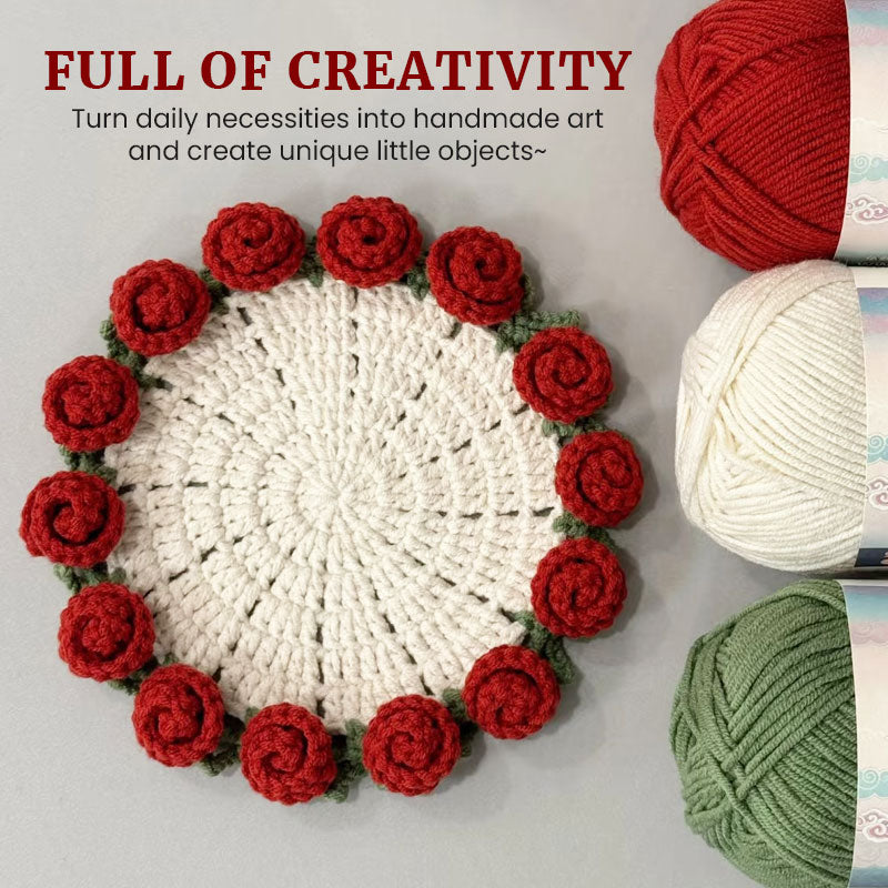 DIY Handmade Rose Bouquet Coaster  Material Package