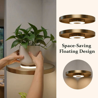 💡 Étagère flottante LED 2-en-1 ultime : décoration murale géométrique et veilleuse d'ambiance douce ! 🌿