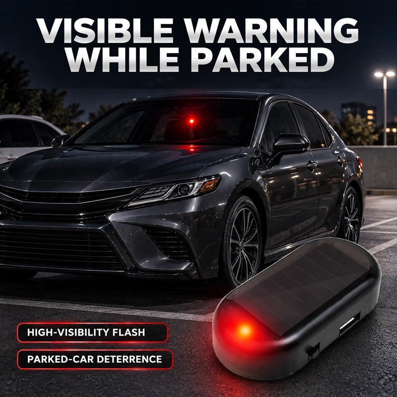 🚗☀️ Feu d'avertissement solaire pour voiture – Une protection intelligente pour votre voiture ✨