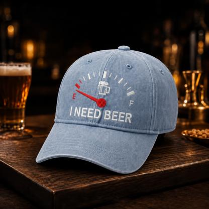 🔥DERNIER JOUR DE LA PROMOTION 50 % DE RÉDUCTION - 🍺 Casquette de baseball brodée « I NEED BEER » – Casquette commémorative unisexe🧢