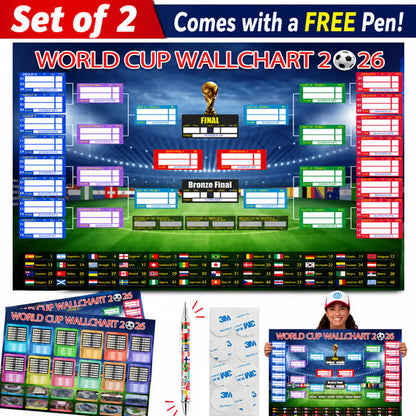 🗓️ ⚽ Lot d'affiches de la Coupe du monde 2026 — Ne manquez aucun match !