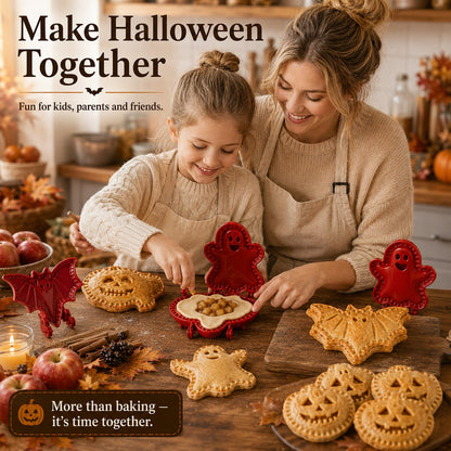 🎃 Lot de 8 moules à mini-tartes d'Halloween