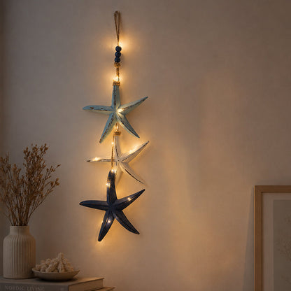 🌊⭐🐟 Mediterrane decoratieve hangornamenten met zeesterren en vissen voor thuis, café en restaurant – Oceaanstijl decoratie 🏡☕🍽️