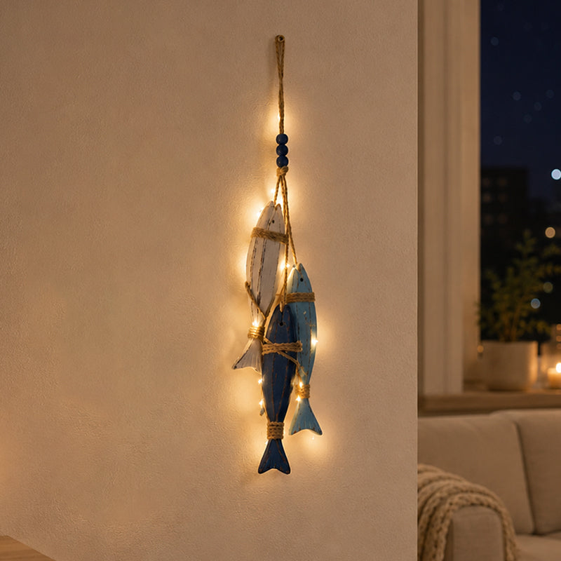 🌊⭐🐟 Mediterrane decoratieve hangornamenten met zeesterren en vissen voor thuis, café en restaurant – Oceaanstijl decoratie 🏡☕🍽️