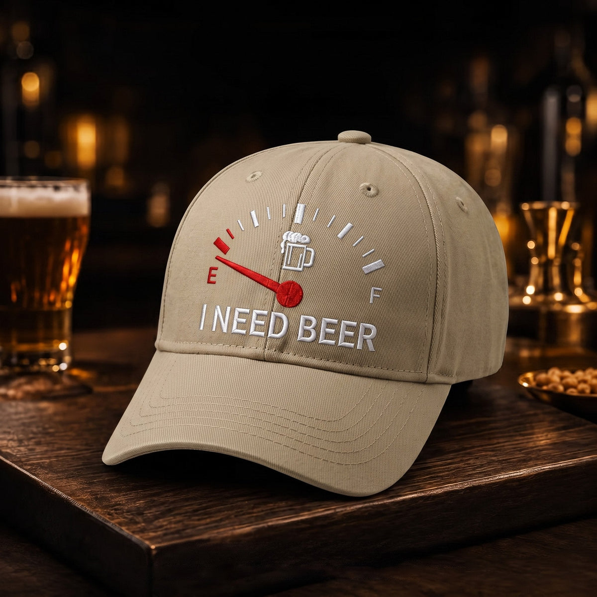 🔥DERNIER JOUR DE LA PROMOTION 50 % DE RÉDUCTION - 🍺 Casquette de baseball brodée « I NEED BEER » – Casquette commémorative unisexe🧢