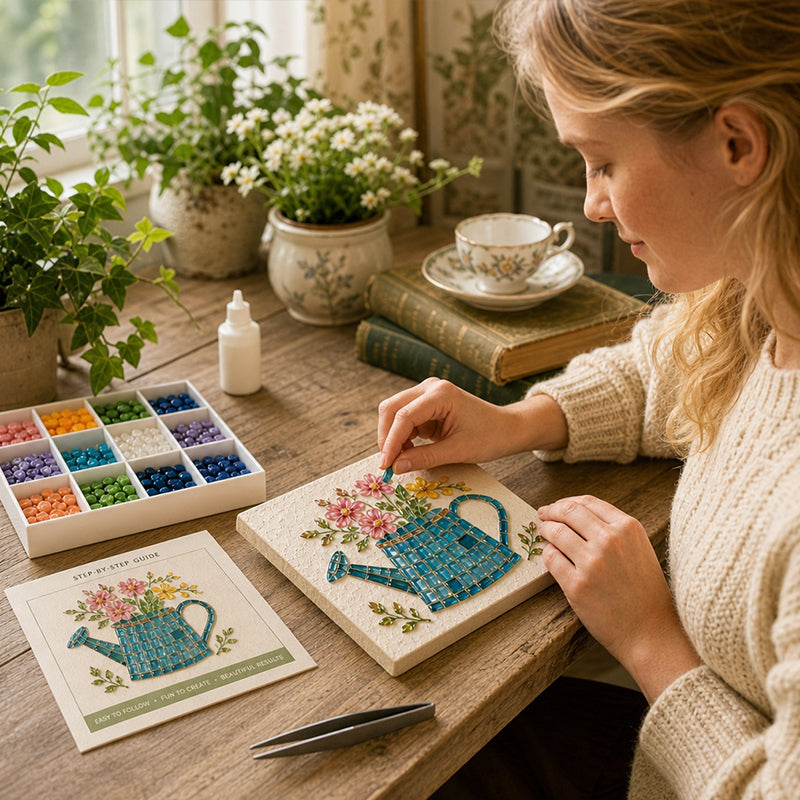 💐🎨 Maak Zelf Een Betoverende Mozaïek Gieter – Creatief, Ontspannend & Uniek! 🌟🪴