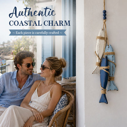 🌊⭐🐟 Mediterrane decoratieve hangornamenten met zeesterren en vissen voor thuis, café en restaurant – Oceaanstijl decoratie 🏡☕🍽️