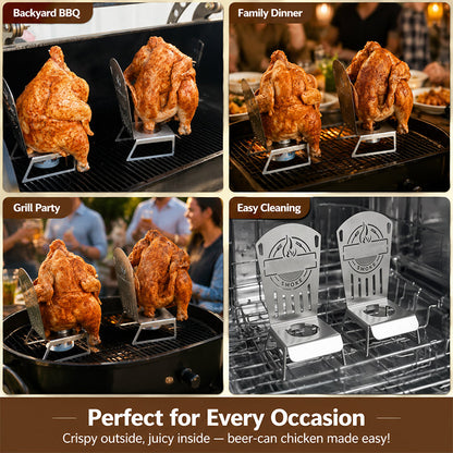 🍗 Le support à poulet ultime en canette de bière – Un poulet juteux et une peau croustillante ! 🍺🔥
