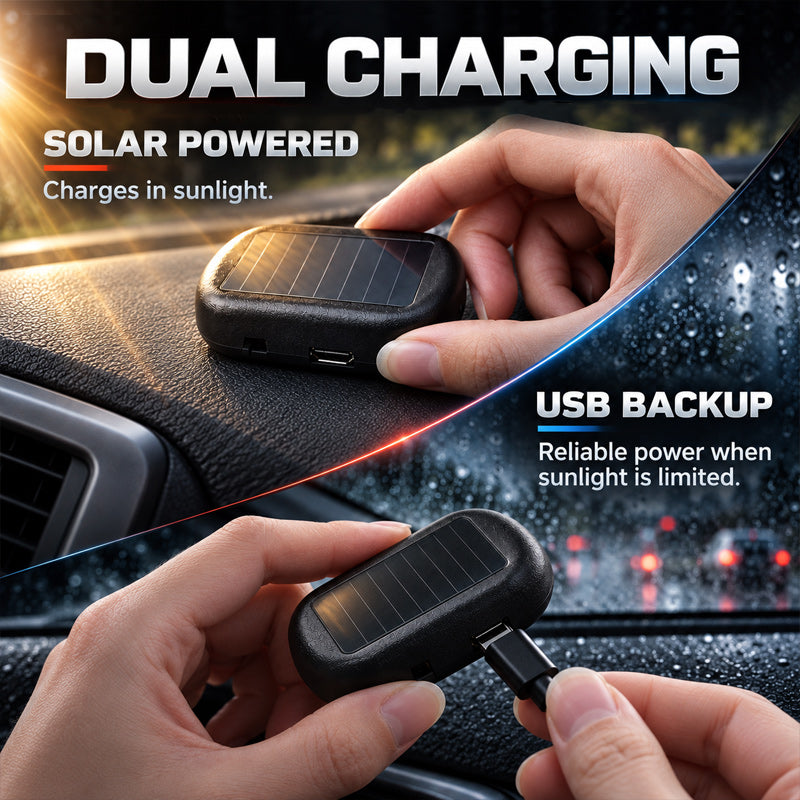 🚗☀️ Feu d'avertissement solaire pour voiture – Une protection intelligente pour votre voiture ✨