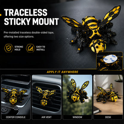 🐝 Une abeille infatigable : cette figurine mécanique apporte une touche de fantaisie à votre espace de travail ! 🛠️