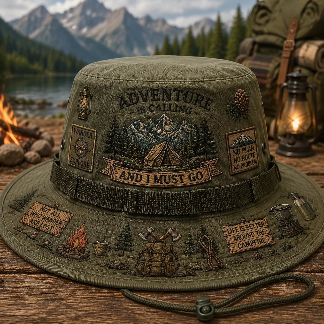 🌲L'aventure, c'est un art de vivre – Chapeau Boonie