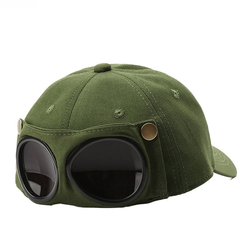 🤣 Casquette de Baseball Style Aviateur — Design Unique avec Panneaux Lunettes & Détails Vintage ! 🧢✨