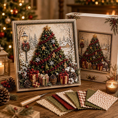 🎁🎅 Kit de tampons de Noël en 3D pour tissu