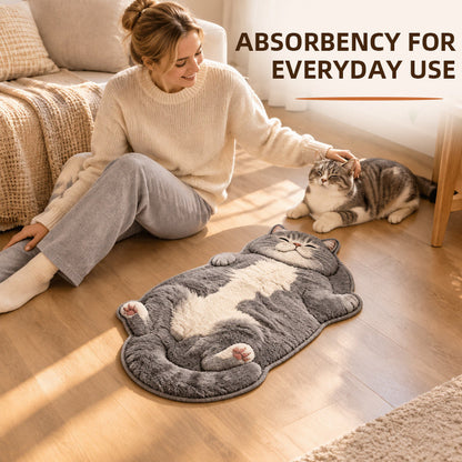 🐱🏡 Paillasson en forme de chat – Une décoration adorable et absorbante