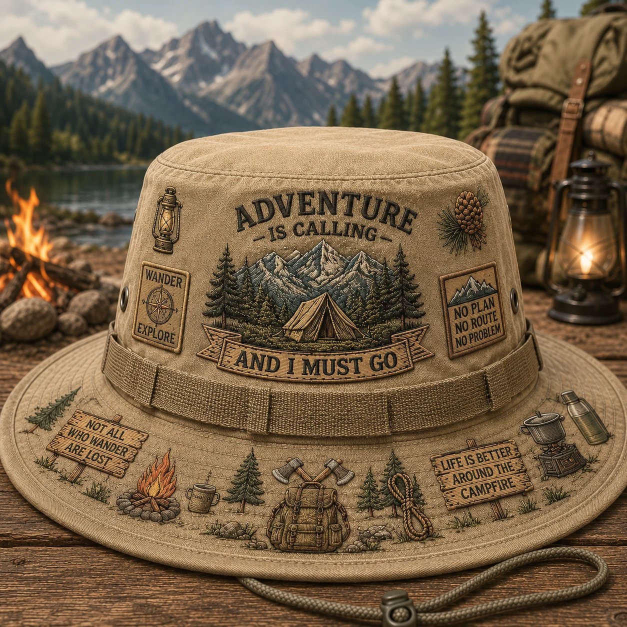 🌲L'aventure, c'est un art de vivre – Chapeau Boonie