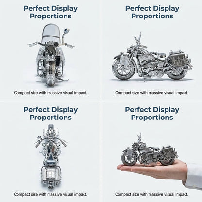 🔥OFFRE SPÉCIALE🔥Puzzle de montage 3D en métal argenté représentant une moto